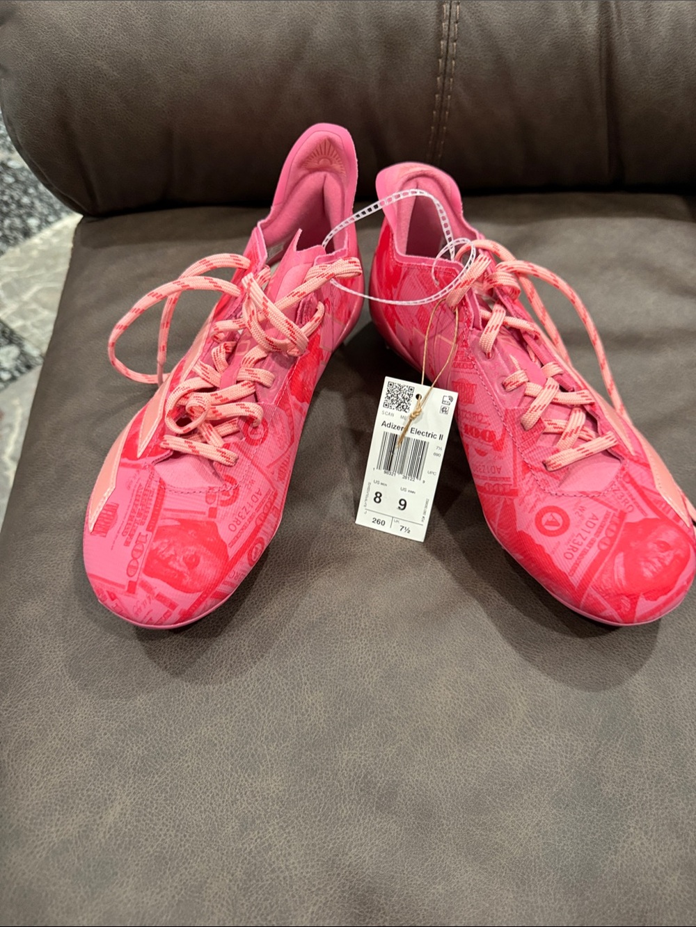 adidas Hot Pink Athletic Lace-Up Sneakers